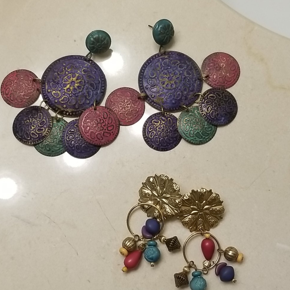 Vintage 80s earrings